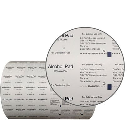 アルコール 消毒用拭き用紙のための医療用アルミホイル紙 1~9色オプション