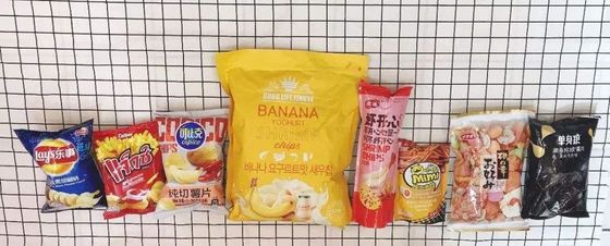 9色まで バナナチップス 包装バッグ 敷き詰め ポテトチップス 耐久的で魅力的な
