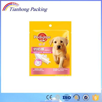 犬用食品の包装のためのカスタム印刷アルミ強化シップロックフラットボトムバッグ