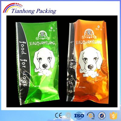 犬用食品の包装のためのカスタム印刷アルミ強化シップロックフラットボトムバッグ