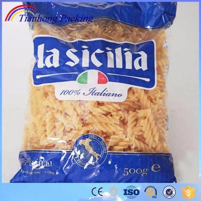 カスタム印刷 透明なプラスチック粉 マカロニー パスタ スパゲッティ 包装袋